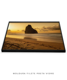 Quadro Decorativo Praia e Pôr do Sol - Horizontal