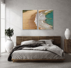 Quadro Decorativo Praia e Mar -Dupla