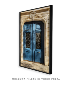 Quadro Decorativo Portais - Porta azul