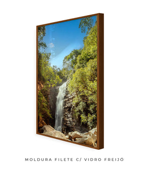 Quadro Decorativo Cachoeira - Rochas