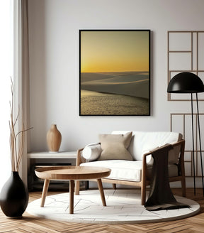 Quadro Decorativo Lençóis Maranhenses com por do Sol