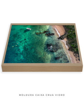 Quadro Decorativo Praia e Mar Noronha - Praia e Rochas