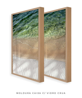 Quadro Decorativo Texturas- Praia -Dupla