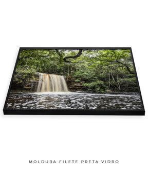 Quadro Decorativo Cachoeira e Natureza - Horizontal
