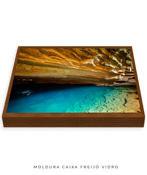 Quadro Decorativo Chapada Diamantina - Gruta Azul Horizontal