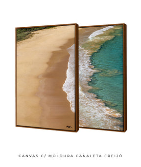Quadro Decorativo Praia e Mar -Dupla