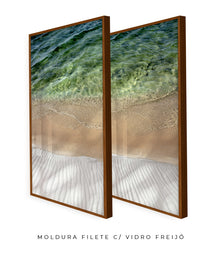 Quadro Decorativo Texturas- Praia -Dupla