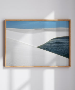 Quadro Decorativo Lençóis Maranhenses com Areia Branca - Horizontal