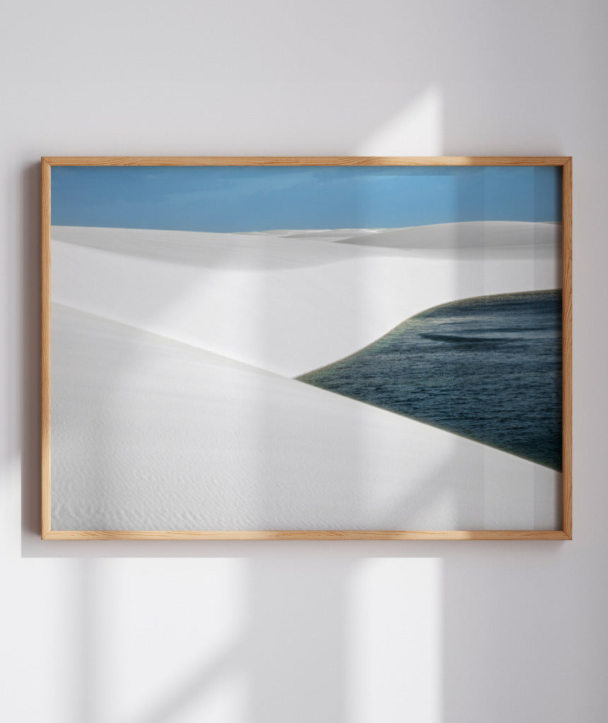 Quadro Decorativo Lençóis Maranhenses com Areia Branca - Horizontal