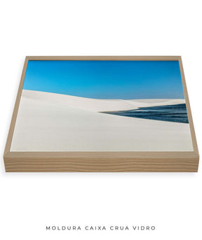 Quadro Decorativo Lençóis Maranhenses - Areia Branca e Mar