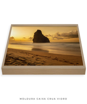 Quadro Decorativo Praia e Pôr do Sol - Horizontal