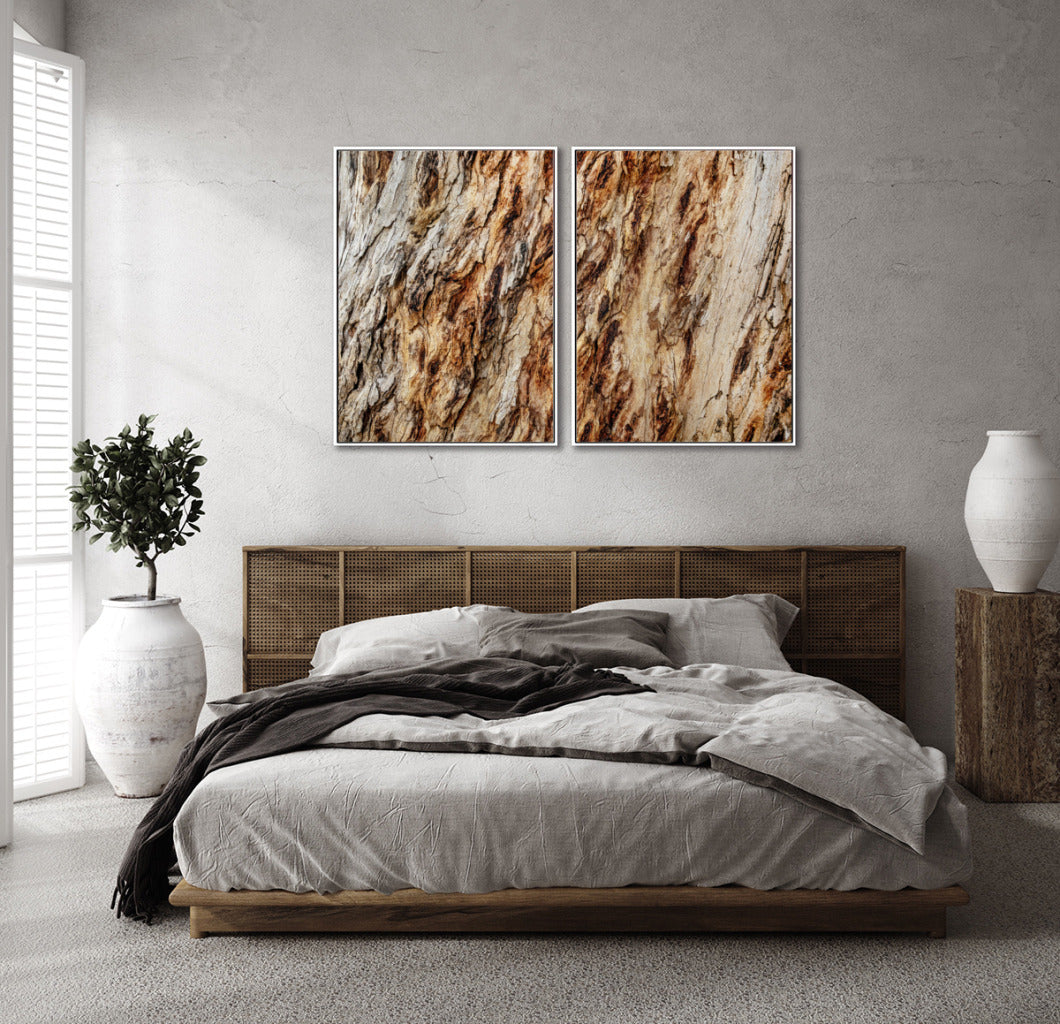 Quadro Decorativo Texturas - Madeira - Dupla