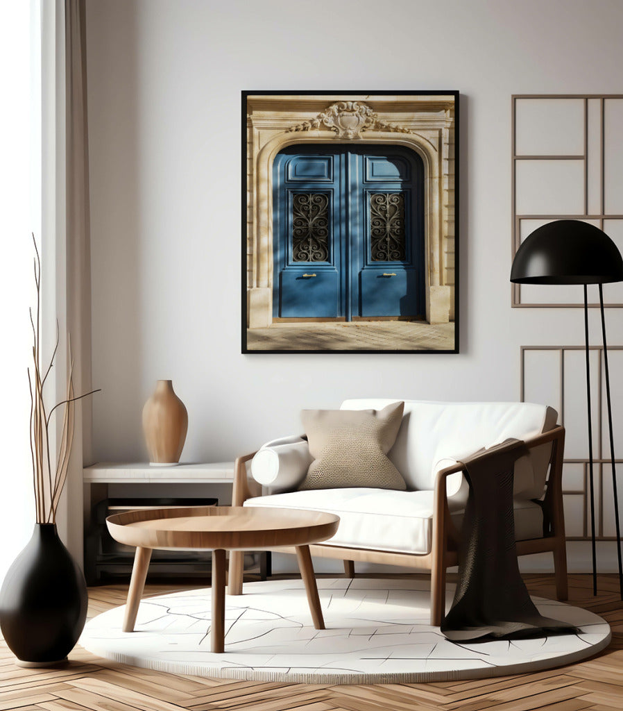 Quadro Decorativo Portais - Porta azul