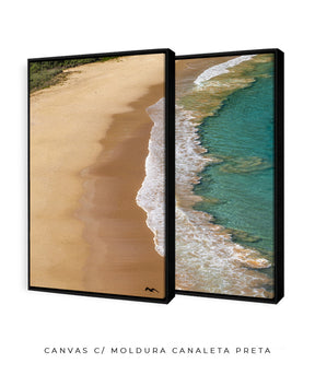 Quadro Decorativo Praia e Mar -Dupla
