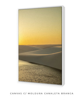 Quadro Decorativo Lençóis Maranhenses com por do Sol