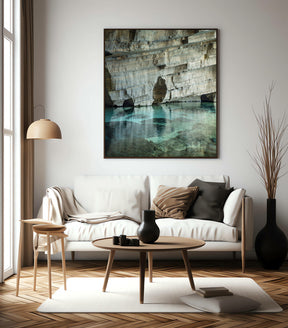 Quadro Decorativo Chapada Diamantina -Rocha e águas cristalinas-Vertical